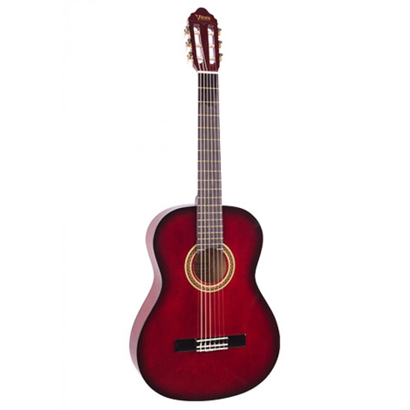 VALENCIA KLASİK GİTAR SAP ÇELİKLİ 1/2 KIRMIZI SUNBURST